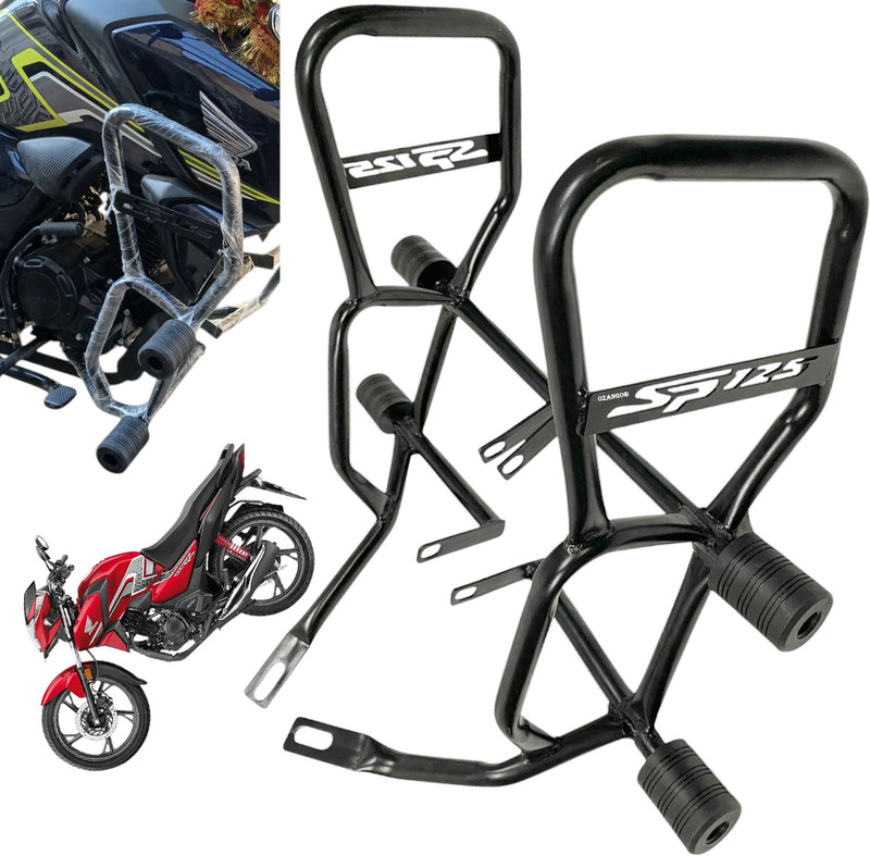 OZANGO Bike Metal Leg guard / Crash Guard Frame Slider for Shine 125 SP BS6(Honda)
