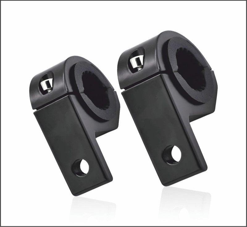 B.K Accessories Bike Fog Light Clamps Light Mount Brackets Aluminium Metal Universal For Bikes Bike Leg Guard(Universal For Bike)