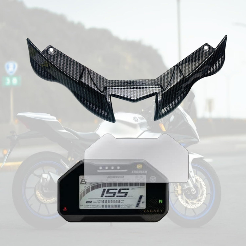 Vagary Premium Carbon Winglet with Screen Guard for R15 V4 & R15M Bike Crash Protector Bike Crash Guard(Universal For Bike)