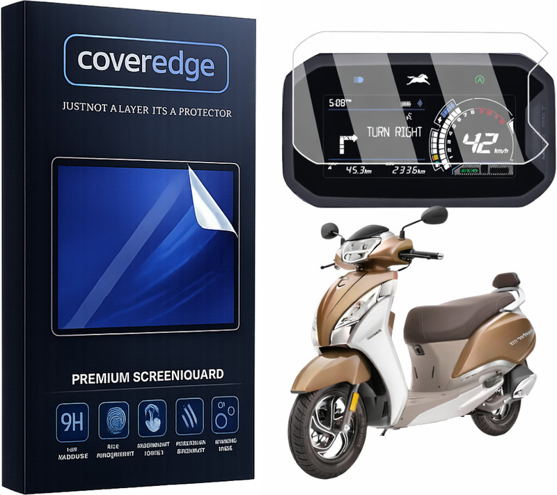 CoverEdge Premium Screen Guard for TVS JUPITER 125 DT SXC Scooter 2025 Bike Display Screen Guard(TVS)
