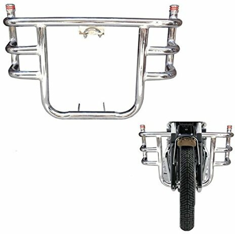 Bullkartzone 3 Bend Metal Bar-Rod Front Airfly Leg Guard for Royal Enfield Classic 350 Bike Crash Guard(Royal Enfield)