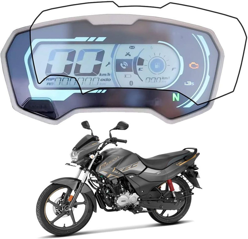 Zealsy Screen Guard for Hero PASSION XTEC BS6 Meter Protector Bike Crash Guard(Hero)