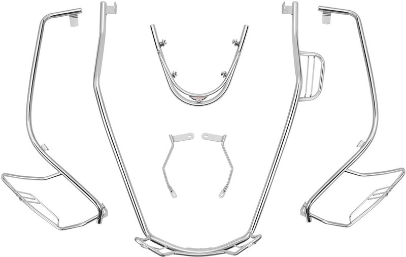 Boombikes Crash Guard Kit for Access-125 BS6 (Stainless Steel, Matte Black, Medium Size):(Suzuki)