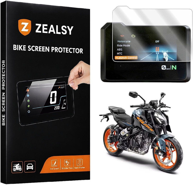 Zealsy Screen Guard Duke 250 3rd Gen Digital Speedometer Display Protector Bike Display Screen Guard(KTM)