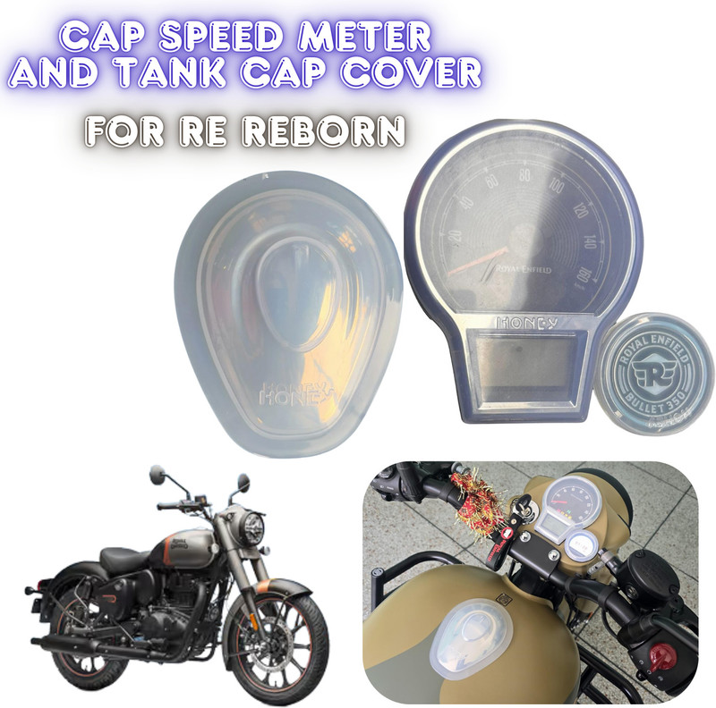 SRPHERE A9 Speedometer Cover & Tank Cover Cap Reborn Classic 350 Screen Protector Bike Tank Pad