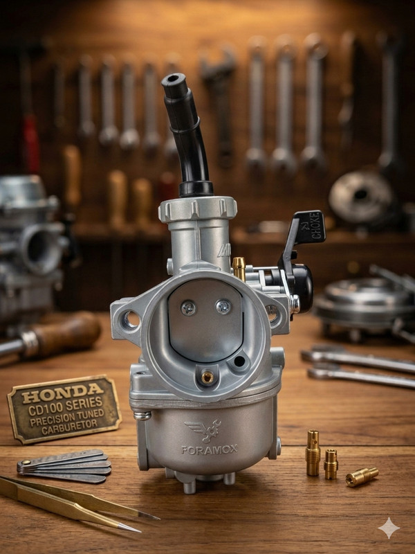 FORAMOX Carburator Assembly Compatibe With CD-100 Bike Engine Breather