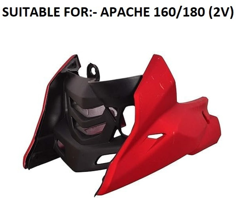 SS Traders Apache Premium Engine Guard for 160/180 (2v) (Red) Bike Engine Guard(TVS)