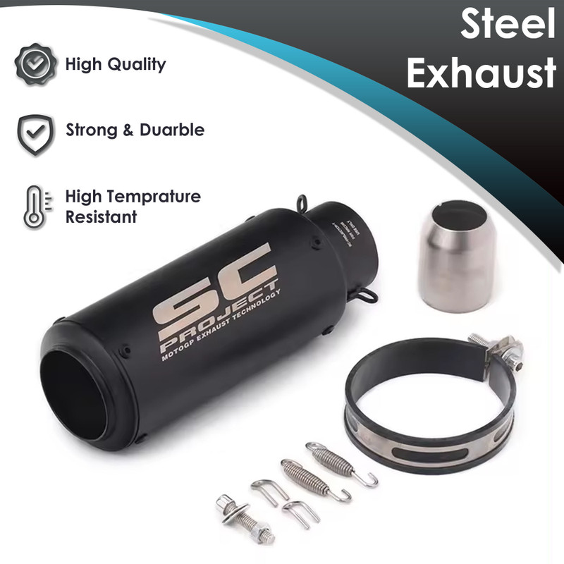 Otoroys Honda, KTM, Kawasaki, TVS, Yamaha, Bajaj Universal For Bike Full Exhaust System(Mild Steel)