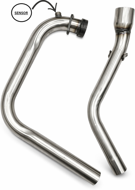 turboracing NS 200 Bend Pipe 01 SENSER Performance Series GOOD QUAILTY best exhaust Bajaj Pulsar 200NS Slip-on Exhaust System(Stainless Steel)