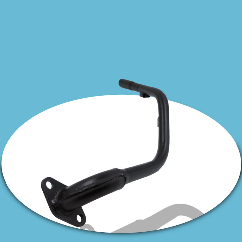 Moterix HONDA ACTIVA 3G BS3 BS4 MODEL'S BEND PIPE BLACK ROYAL SOUND MADE IN INDIA Honda Activa, Activa 3G Full Exhaust System(Mild Steel)