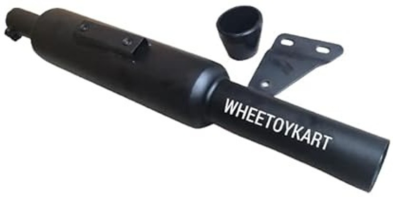 WHEETOYKART Chota Punjab FreeFlow Exhaust Silencer for Bullet Enfield Reborn & Meteor 350 Royal Enfield Classic 350 Full Exhaust System(Mild Steel)