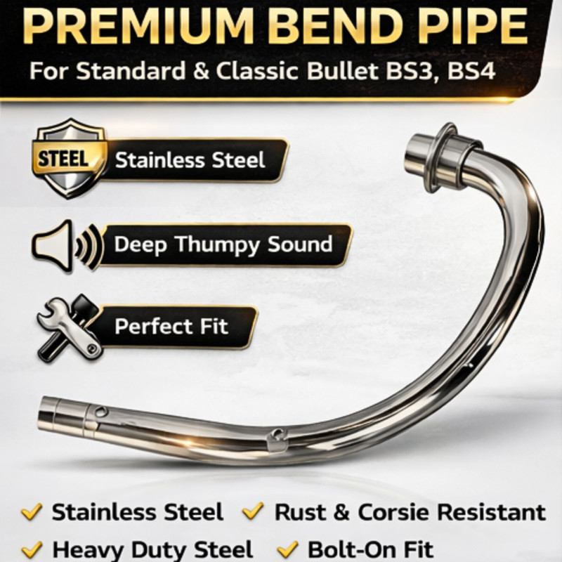 SHOWRIDE BS4,BS6 Royal Enfield Classic 350 Slip-on Exhaust System(Stainless Steel)