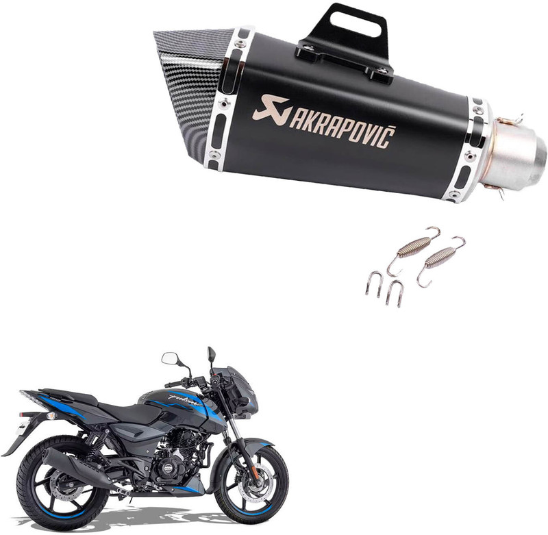 Vagary Hexa Cut Akrapovic Exhaust With DB Killer Silencer for Bajaj Pulsar 150 Bajaj Pulsar 150 Full Exhaust System(Stainless Steel)
