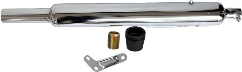 EAZ Long Punjab Silencer for Royal Enfield Classic 350, Classic, Classic Desert Storm, Electra 350 Slip-on Exhaust System(Stainless Steel)