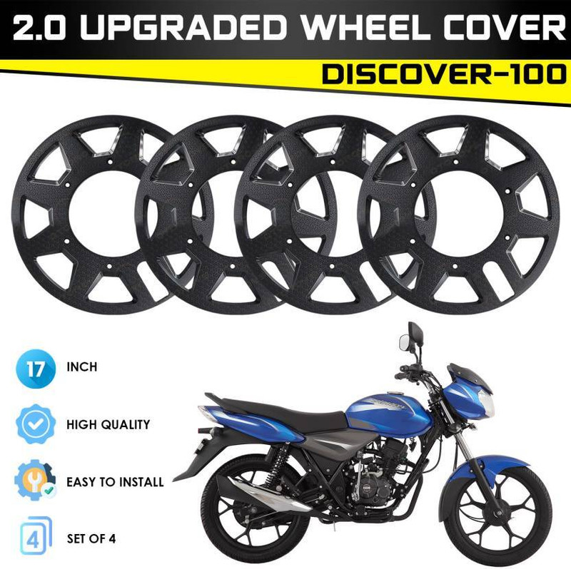 ZYO 17 Inch Set Of 4 New Star Finish Pro Disc Wheel Cover For Discover 100,125 Bike Fairing Kit