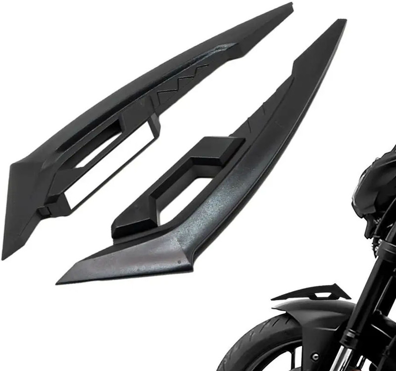 Vagary Black Wing Side Helmet Spoiler Aerodynamic Wing Dynamic Helmet Accessories Bike Fairing Kit