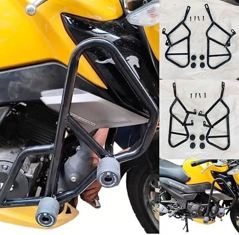Auto MT Leg Guard LEGGUARD WID Frame Slider for TVS Raider CRASHGUARD Vehicle Tool Kit