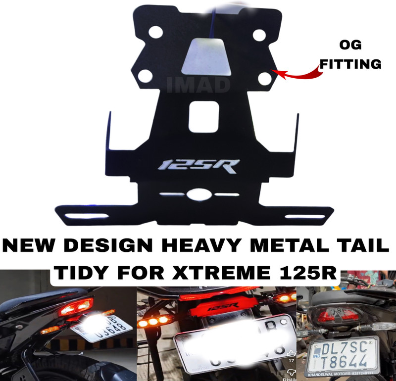 imad XTREME 125R TAIL TIDDY Bike Number Plate(Cast Iron 19 cm x 16 cm)