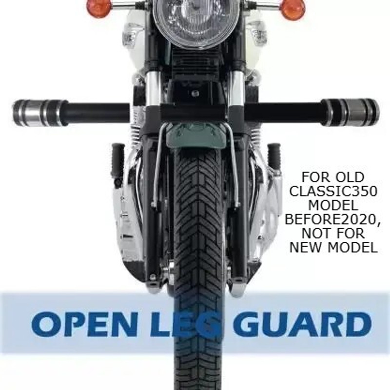 aqrin classic350 diamond design leg guard/rod Bike Headlight Grill(Black)