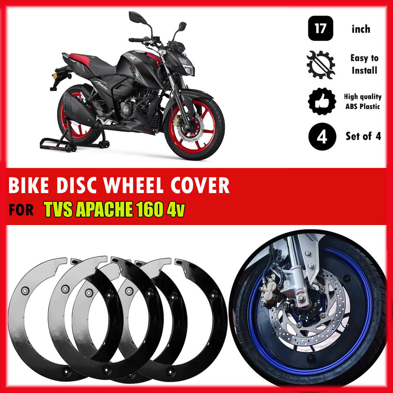 SRPHERE PRO Disc Wheel Cover For APACHE 160 4V 17 inch Bike Fairing Kit