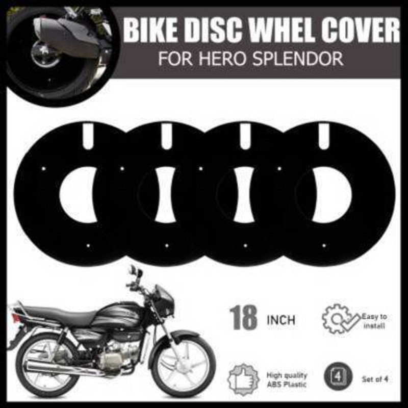 somefly 8 Inch PRO Disc Wheel Cover For Hero Splendor (Set of 4) Bike Fairing Kit Bike Fairing Kit