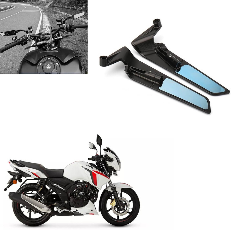 Vagary Adjustable 360� Rotating New Rearview Wings Mirror for Uniersal for bike_9 Bike Fairing Kit