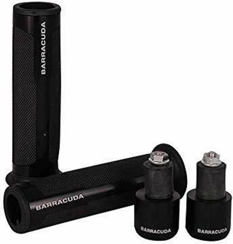 My Earth Store Barracuda Supper Grips with Metal Handlebar Ends Handle Bar Grip For Universal For Bike Universal For Bike(Pack of 2)