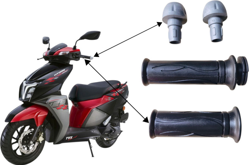 Zdbikeassosiriez ntorg 125 bs6 and 4 all Handle Bar Grip For TVS Ntorq 125(Pack of 1)