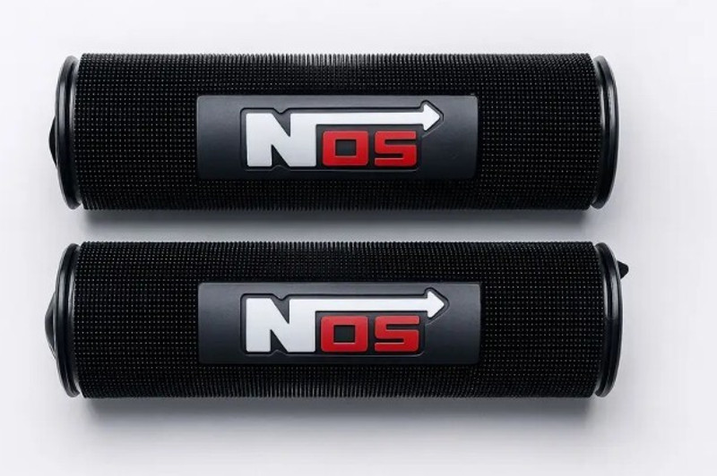 Moto Monster and NOS Handle Grips Cover Black Set of 2 Handle Bar Grip For Honda, Honda, TVS, Royal Enfield HF Dawn, Activa i, SP125(Pack of 2)