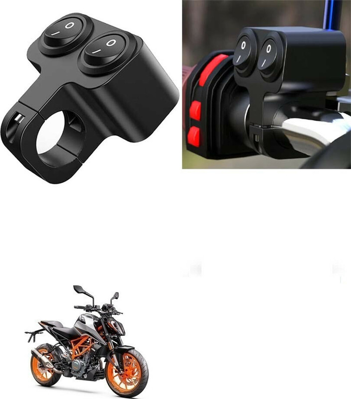 SRPHERE Motorbike Handlebar Mount on-Off DC 12V Dual Button Switch For KTM Duke 390 Handle Bar Grip For KTM Duke 390(Pack of 1)