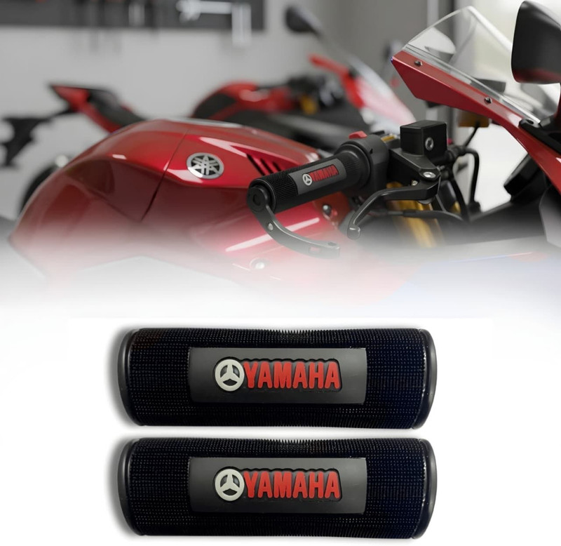 EAZ Premium Handle Grip Cover Handle Bar Grip For Yamaha Universal For Bike(Pack of 2)