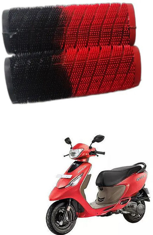 E-Shoppe Bike Handle Grip (Red, Black) For Zest Handle Bar Grip For TVS Universal For Bike(Pack of 2)