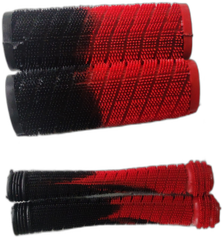 flashtag Dot Non-slip Handle Grips And Clutch Covers Black and Red Handle Bar Grip For Universal For Bike Universal For Bike(Pack of 2)