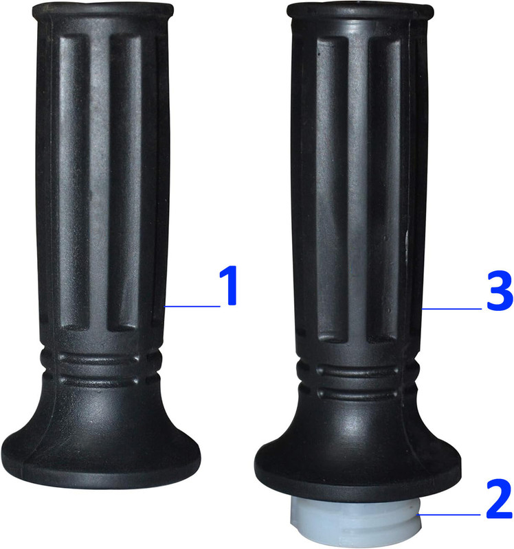Shiv Ambba HGS_CT100-PLT Handle Bar Grip For Bajaj CT 100, Platina(Pack of 2)