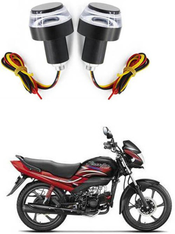 APICAL Bike Handle Bar LED Turn Signal Indicators For Passion Pro Bike Handlebar Weights(2 Multicolor)