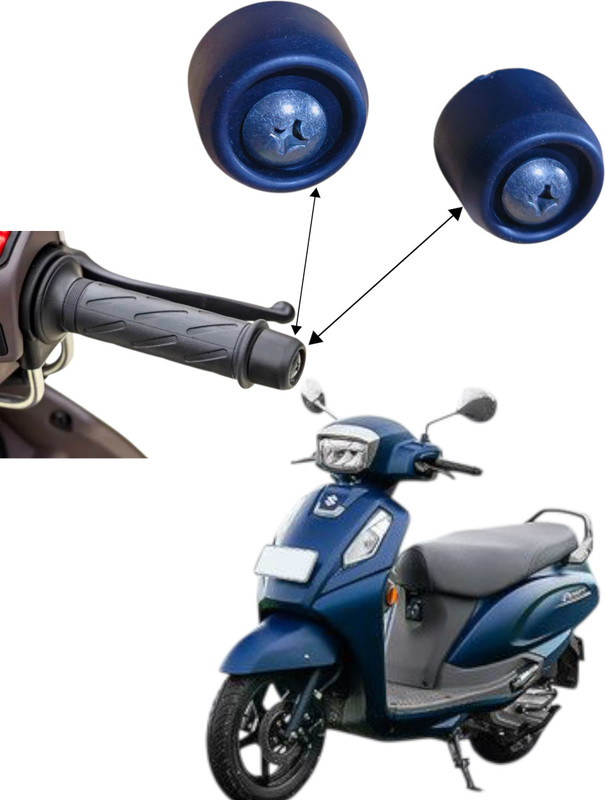 Zdbikeassosiriez Suzuki access 2025 Bike Handlebar Weights(7 Black)