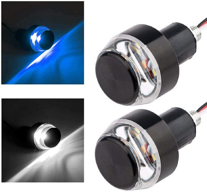 Diikon Universal Bar End Handle Weight Light Bike Handlebar Weights(2 White, Blue)