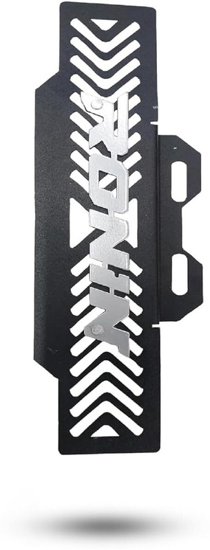 PM Enterprises Radiator Guard Black/Silver For Tvs Ronin 2025 Bike Headlight Grill(Black, Silver)