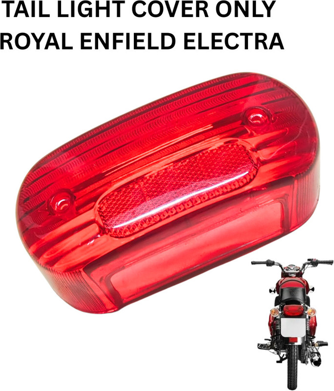 ssm moto TAIL LIGHT COVER ELECTRA Bike Headlight Grill(Red)