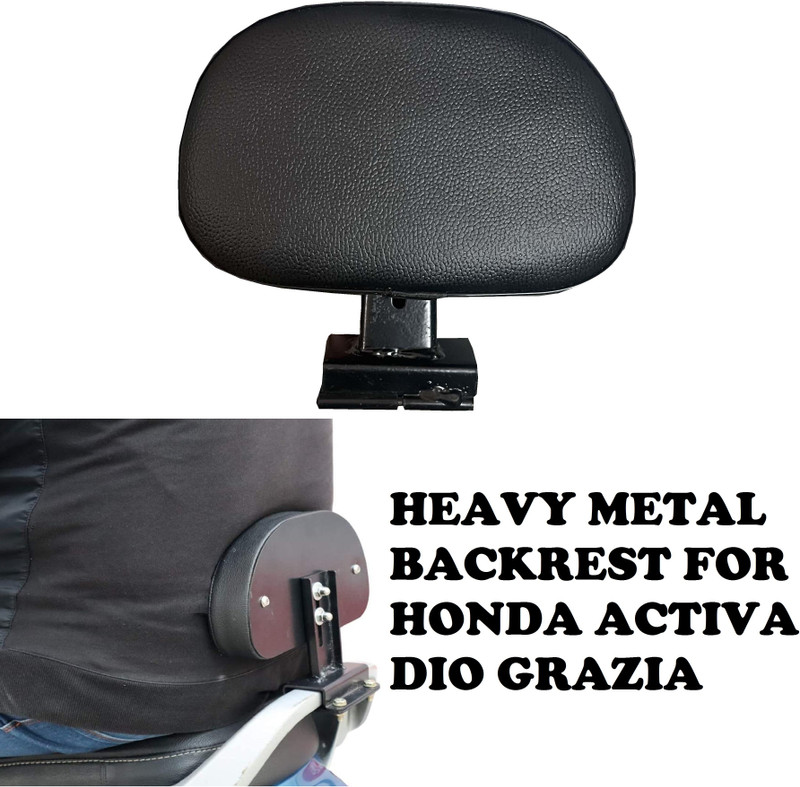 Giinix GNXX-SCOOTY SEAT BACK REST HEAVY QUALITY Bike Headlight Grill(Black)
