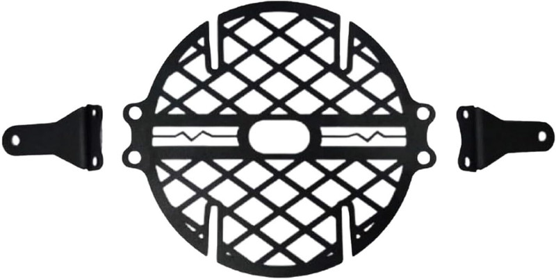 Ramanta Metal Frame Guard Rust-Resistant Front Headlight Protector Grill for XSR 155 Bike Headlight Grill(Black)