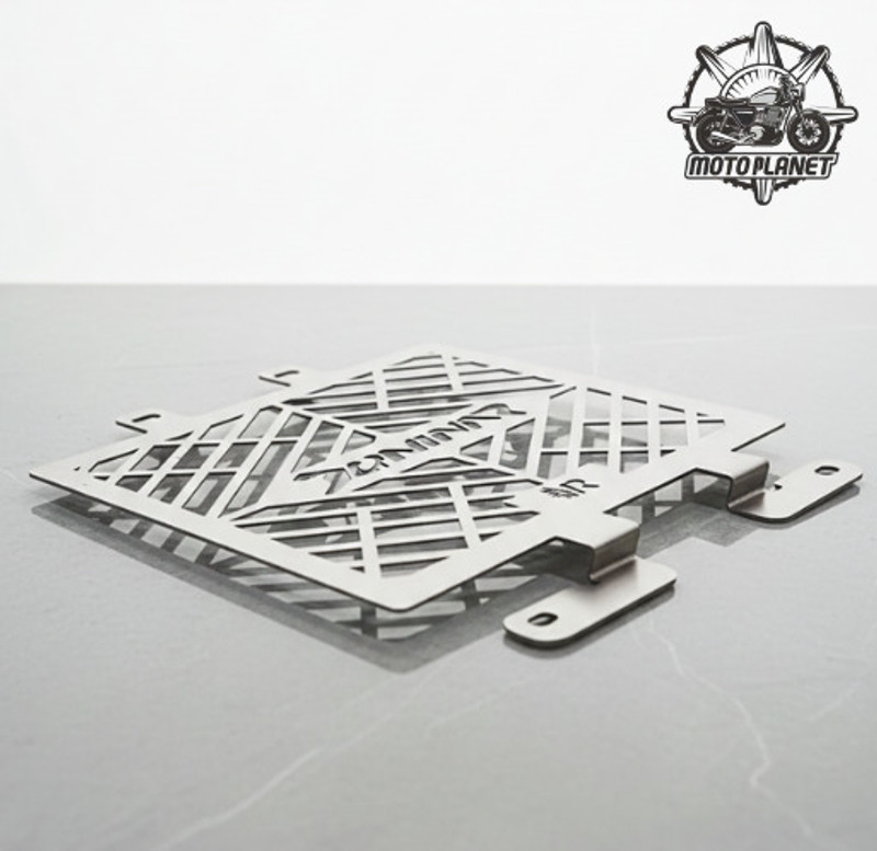 MOTO PLANET MPD-Bajaj Radiator Grill Silver, Rust-Proof Protection, Perfect Fit for 400 Bike Headlight Grill(Silver)