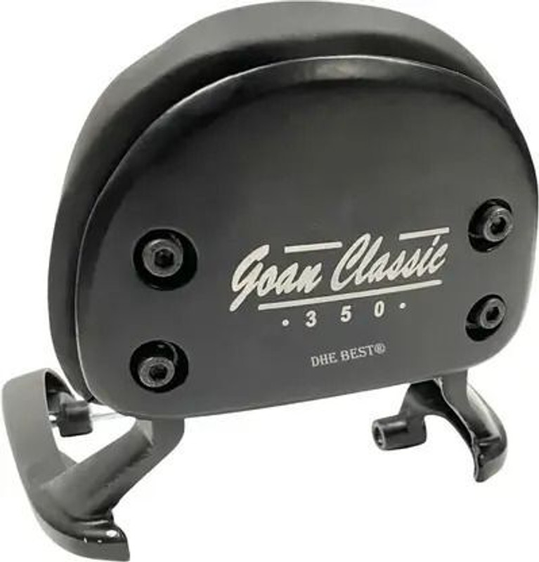 aqramax Goan Classic 350 Motorcycle Backrest-1 Bike Headlight Grill(Black)