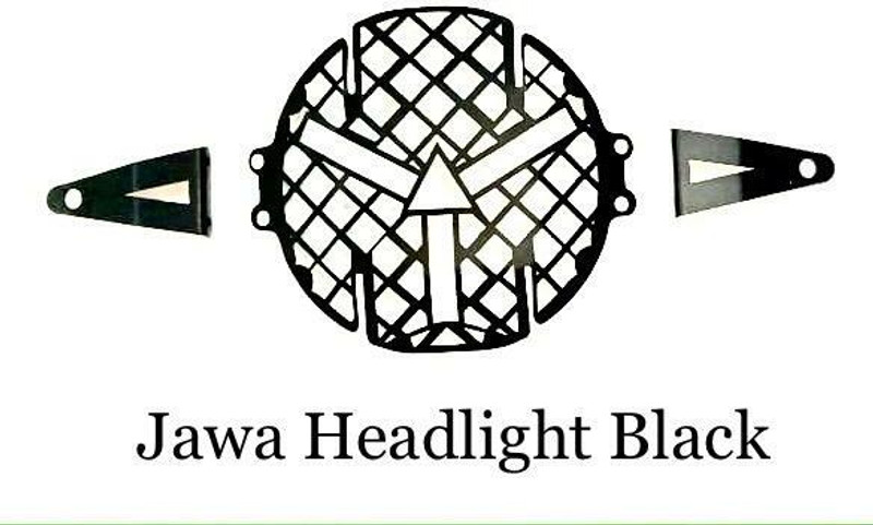 Golden Fox PREMIUM QUALITY HEADLIGHT GRILL FOR JAWA Bike Headlight Grill(Black)