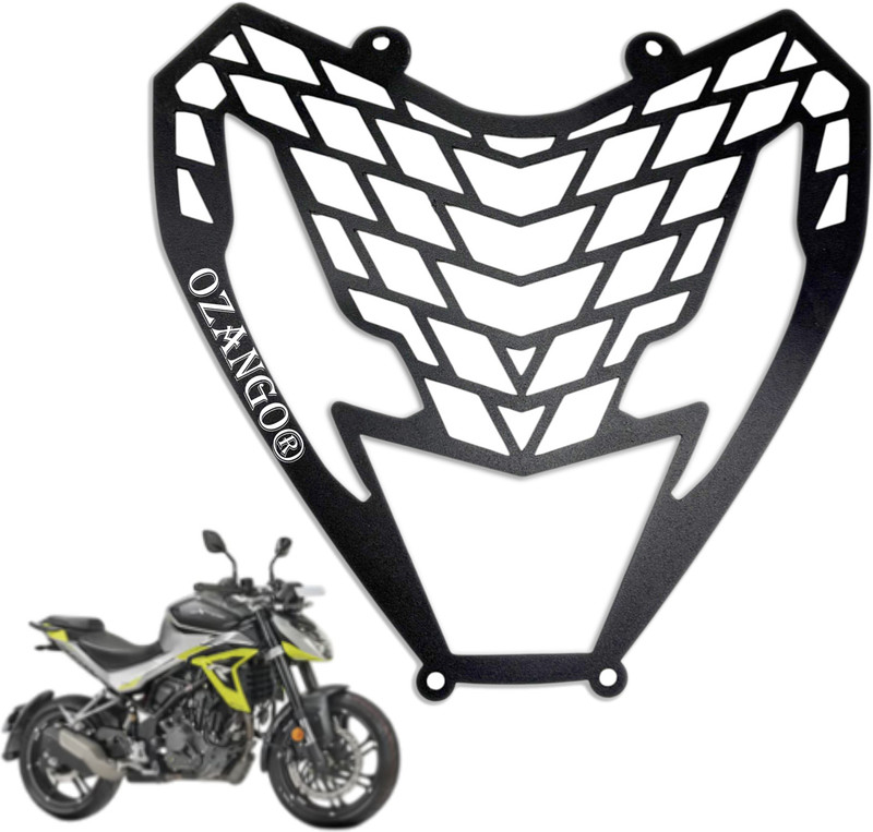 OZANGO Front Headlight Grill Protector Guard Cover Light Metal for XTREME 250R Bike Headlight Grill(Black)