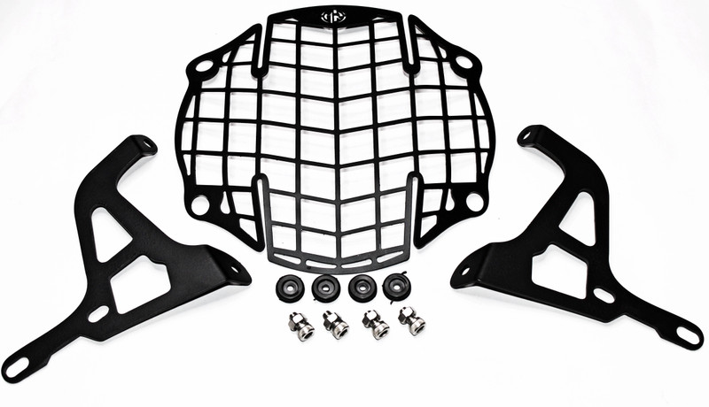 OBEROI'S TRADERS Premium MS Headlight Grill Compatible with/for Royal Enfield Himalayan (BS6) Bike Headlight Grill(Black)