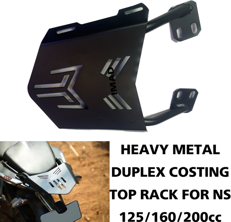 imad NEW HEAVY METAL TOP RACK FOR NS Bike Headlight Grill(Black)