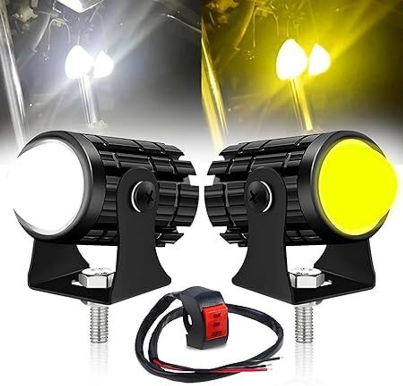 Beamerzz U1 Splendor Bike Led Light Bulb High Power| Motorcycle Fog Lamps Mini Lights Fog Lamp Motorbike LED (12 V, 30 W)(Universal For Bike, Pack of 2)