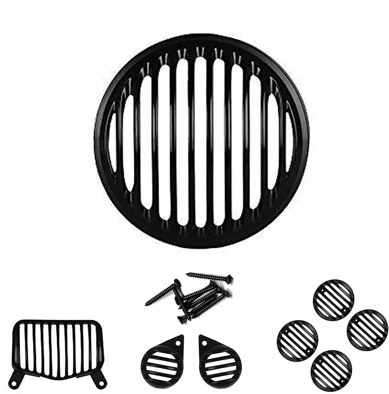 Vishal Mart AB002 Bike Headlight Grill(Black)
