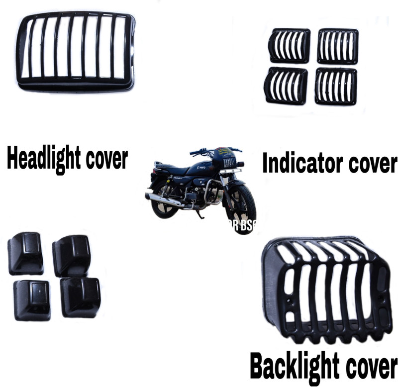 Shyam Creation Hero Splendor headlight grill Bike Headlight Grill(Black)